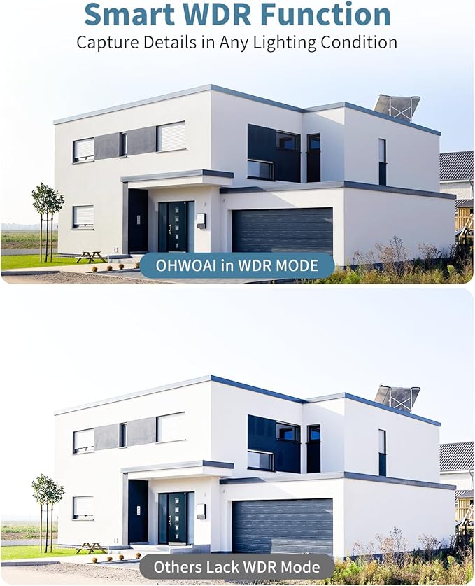 《130°Wide Angle & 2-Way Audio 》4K Outdoor Wired Security Camera System,360 Degrees Security PTZ IP Cameras,Surveillance Video Equipment, Surveillance DVR Kits