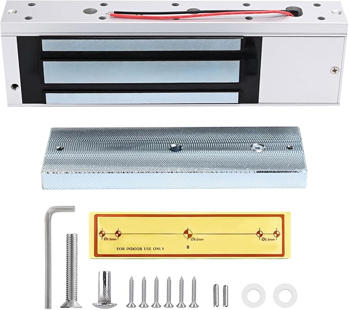 Smart Access Control System Kit – Metal Touch Keypad, 1200LB Magnetic Lock, Tuya App Remote Access, 2 Remote Controls, RFID Cards, Metal Exit Button – for Home/Office (K3-1-1200lbs Lock Kit)