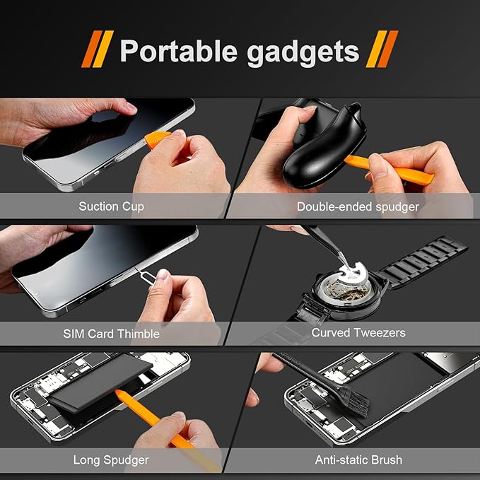 JOREST 38Pcs Small Precision Screwdriver Set (S2 Steel), Magnetic Screwdriver Set with Torx T5 T6 T8, Mini Repair Tool Kit for Macbook, Computer, Laptop, iPhone, PS4 PS5, Xbox, Switch, Glasses, Watch