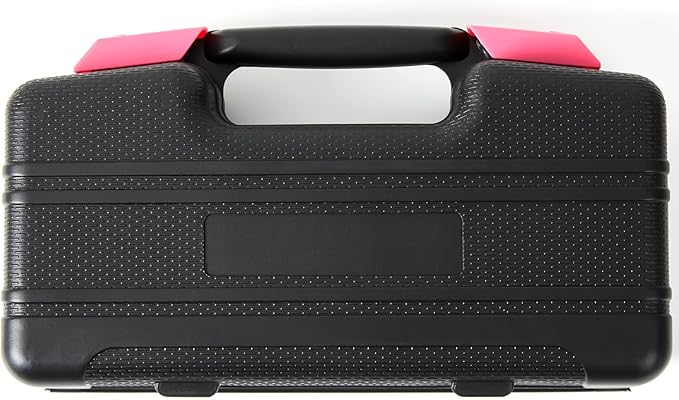 39 Piece Tool Set General Household Hand Kit With Storage Case Basics Tools for Home, Garage, Office and College Dormitory Use (Pink)