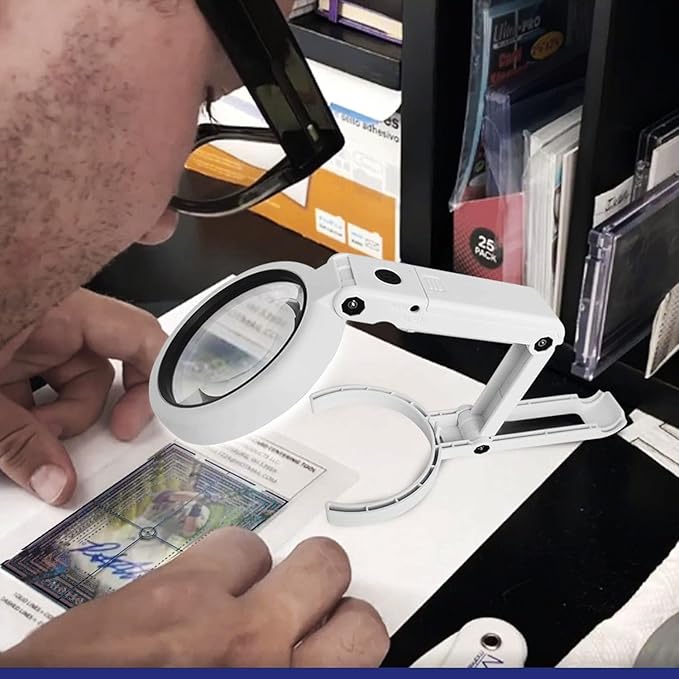 Deyimmei Sports Cards Grading Kit, Sports Trading Cards Measuring Tools, Card Centering Grading Tool, Clarity Tool Set with LED