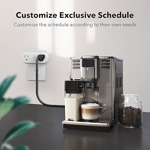 HBN Smart Plug 15A, WiFi&Bluetooth Outlet Extender Dual Socket Plugs Works with Alexa, Google Home Assistant, Remote Control with Timer Function, No Hub Required, ETL Certified, 2.4G WiFi Only, 4-Pack