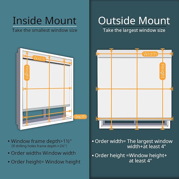 Motorized Blinds No Drill Automatic Blinds for Windows Cordless Roller Shades Electric Blinds with Remote Control Smart Blinds (Linen, 24 x 72)