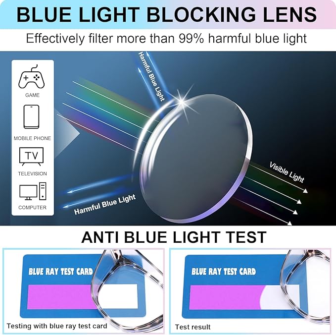 OXG 4 Pack Safety Glasses Anti Fog Goggles, Blue Light Blocking Stylish Safety Glasses for Women Nurses Protective Eyewear