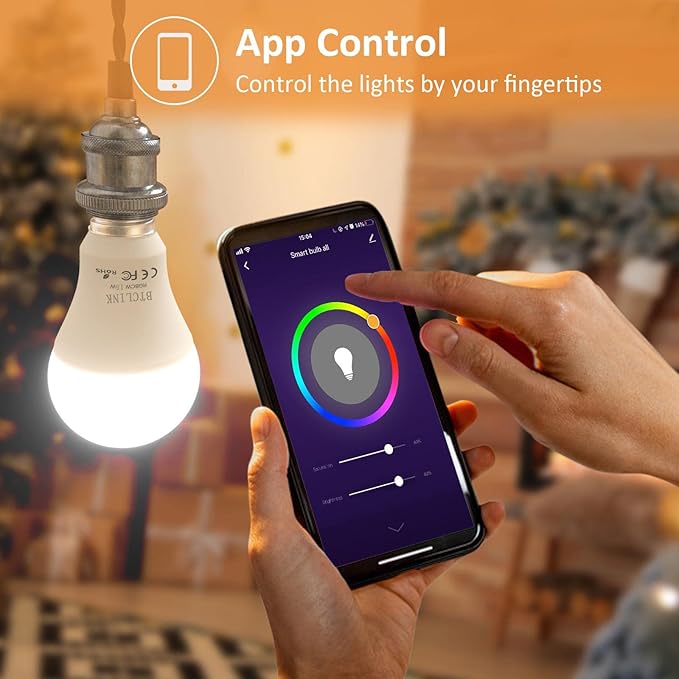 Smart LED Light Bulb 150W Equivalent, 1600 Lumens 16W Alexa, E26 A19 Ultra Bright Color Changing, 2.4 GHz WiFi Dimmable Compatible With Alexa, Google (No Hub Required)