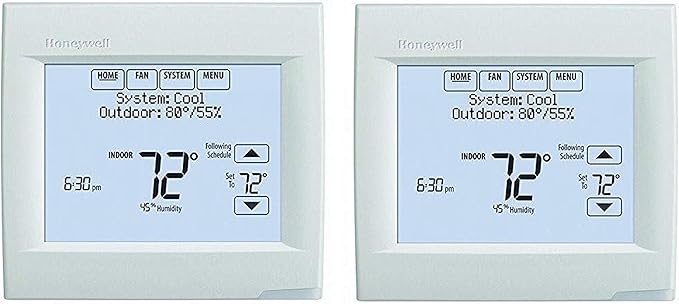 Honeywell TH8321WF1001 Wifi Vision Pro 8000 with Stages upto 3 Heat / 2 Cool (2 Pack)