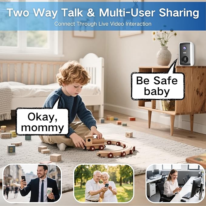 Security Cameras Wireless Outdoor,WIFI Cameras for Home Security with AI Motion Detection Spotlight Siren,Solar Panel Battery Powered Cam,2K Color Night Vision,2-Way Talk,Waterproof,Cloud/SD Storage