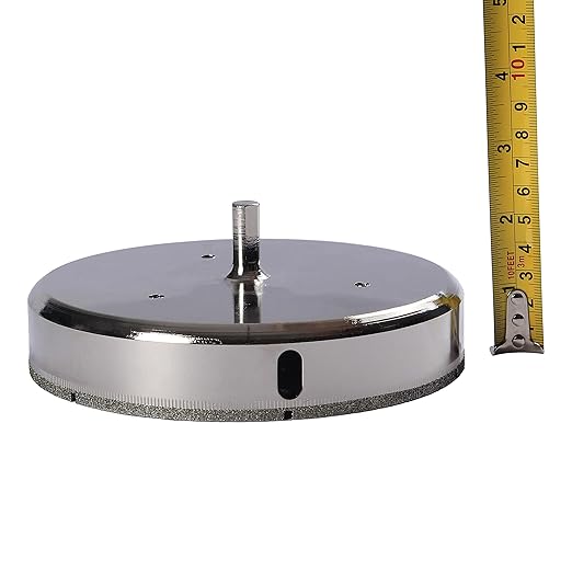 Drilax 5-7/8" Diamond Hole Saw for Ceramic, Porcelain, Glass, Granite & Quartz Tiles | Large Drill Bit for Toilet Cutouts, Recessed Lighting & Shower Valves | Tile & Glass Hole Cutter