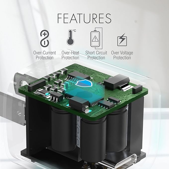 Tenergy USB-C Charger with PD 20W, Fast Charging iPhone 12/12 Mini / 12 Pro Max / 11, Galaxy, Pixel 4/3, iPad Pro (Cable not Included)