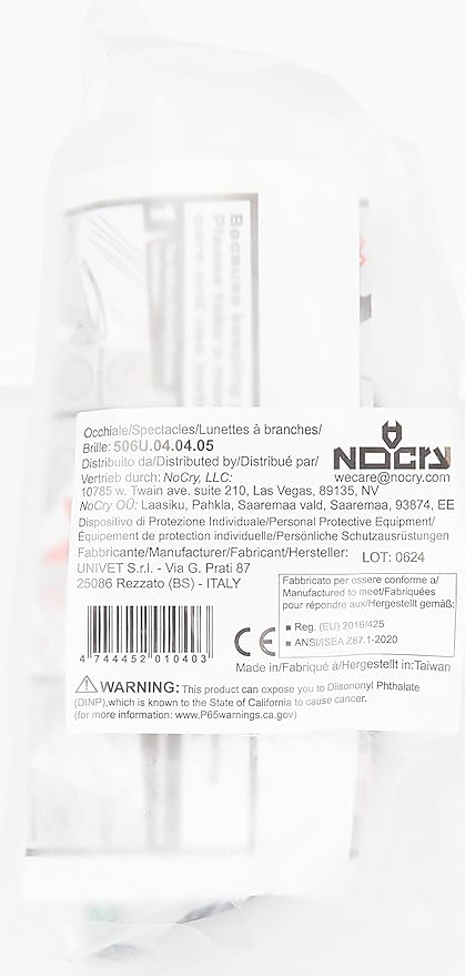 NoCry Safety Sunglasses with Green Tinted Wraparound Lenses — ANSI Z87.1 Tinted Safety Glasses for Men and Women with Adjustable Arms and No-Slip Grips — Work Glasses with 100% UV Protection