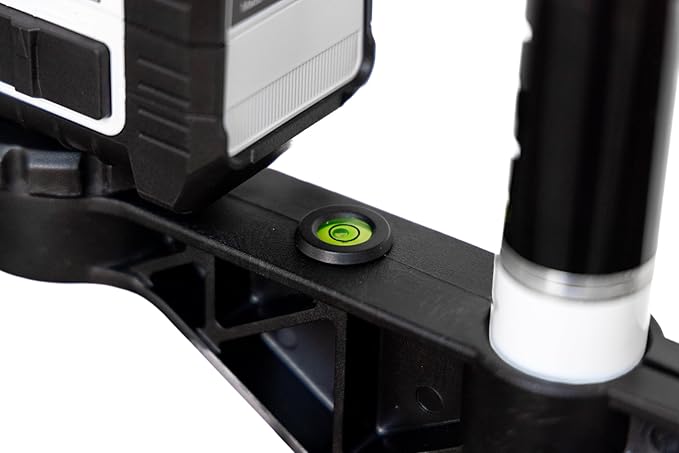 Plott 12-Foot Modular Laser Pole – Lightweight Aluminum, Extendable to 13.5 Feet, with Bubble Level & Carrying Bag – PLP12