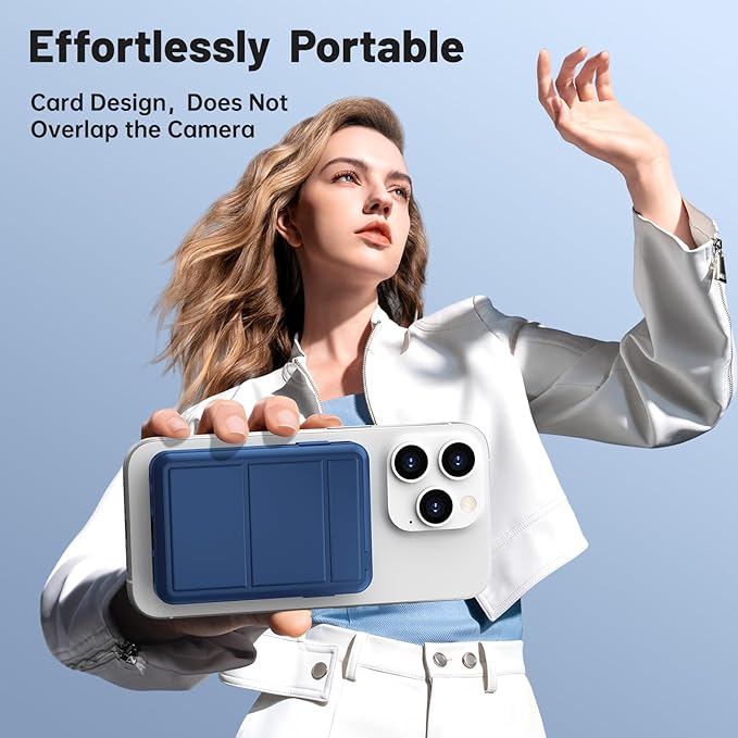 Azmuth for Magsafe Battery Pack, 10000mAh Magnetic Power Bank 22.5W PD Fast Charging with USB-C Cable LED Display Wireless Portable Charger for Magsafe with Stand for iPhone 16/15/14/13/12/Pro/Pro Max