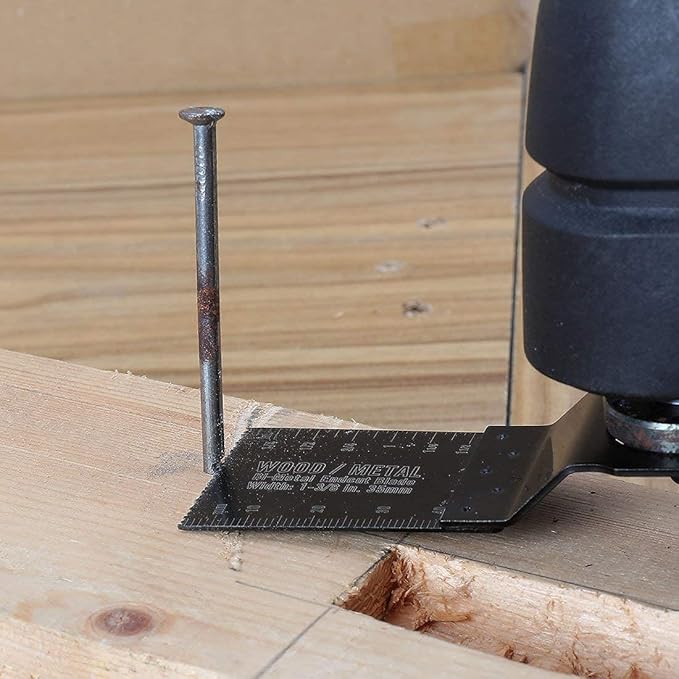 WORKPRO 23-Piece Metal/Wood Oscillating Saw Blades Set for Quick Release Multitool, Blades for Dewalt, Craftsman, Ridgid, Milwaukee, Rockwell, Ryobi and More