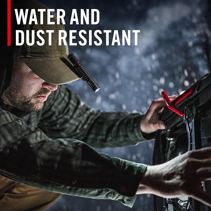 COAST XT10R 280 Lumen USB-C Rechargeable Pocket Flashlight/Penlight with TWIST FOCUS and Two-Way Clip, 3 Bite Caps included, Pocket Size for EDC, Work and Emergencies, BLACK