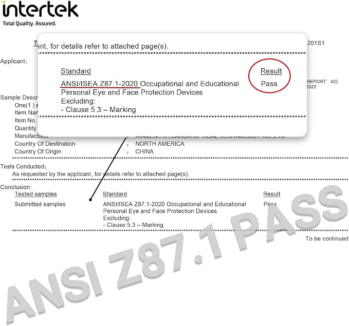 MORK&SUKY Safety Glasses, Stylish Goggles With No Fog Lense, Alternatives To Regular Protective Eyewear For Lab and Nursing.