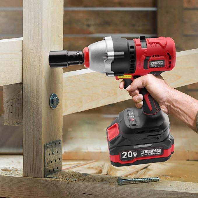 Cordless Combo Kit 20V, 3-in-1 Cordless Multi-Tool Woodworking Tool Set with Toolbox, Drill, Impact Wrench, Oscillating tool, 1 X 3.0Ah Battery and Charger