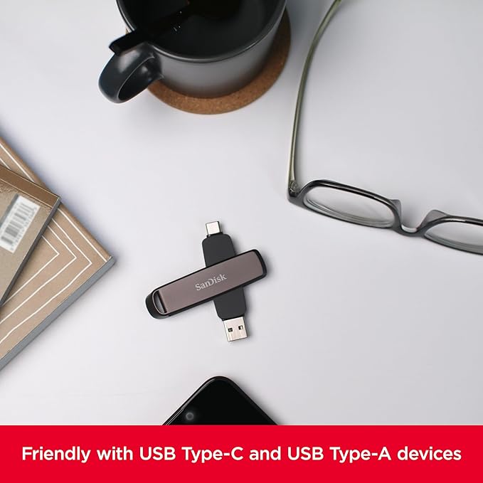 SanDisk 2TB Extreme PRO Dual Drive USB - Up to 1,000MB/s, USB Type-C, and USB Type-A, High-Performance Flash Drive - SDDDE1-2T00-G46