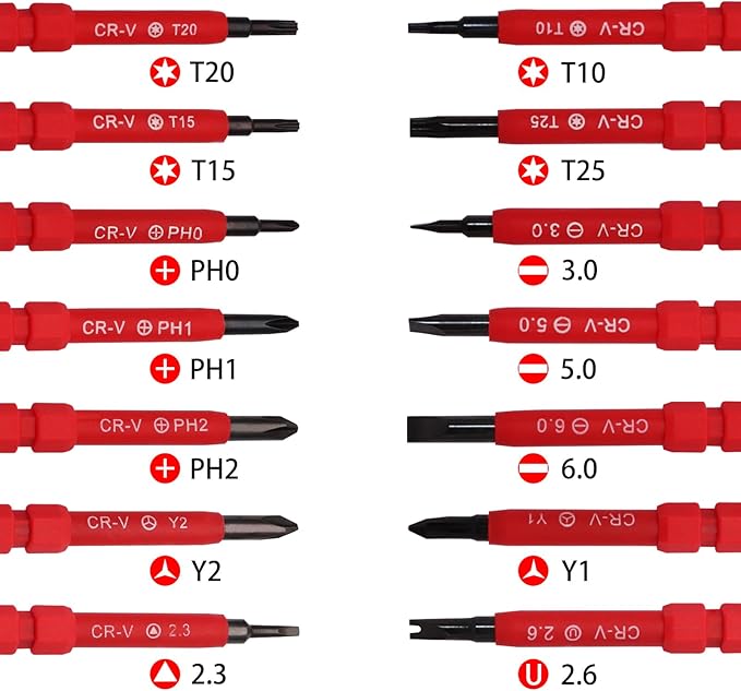 Insulated Screwdriver Set Electrician Tools Kit, 14 IN 1 Magnetic Screwdriver Set Interchangeable Tools Screw Driver Set Kit for Household Repair (with Tester)