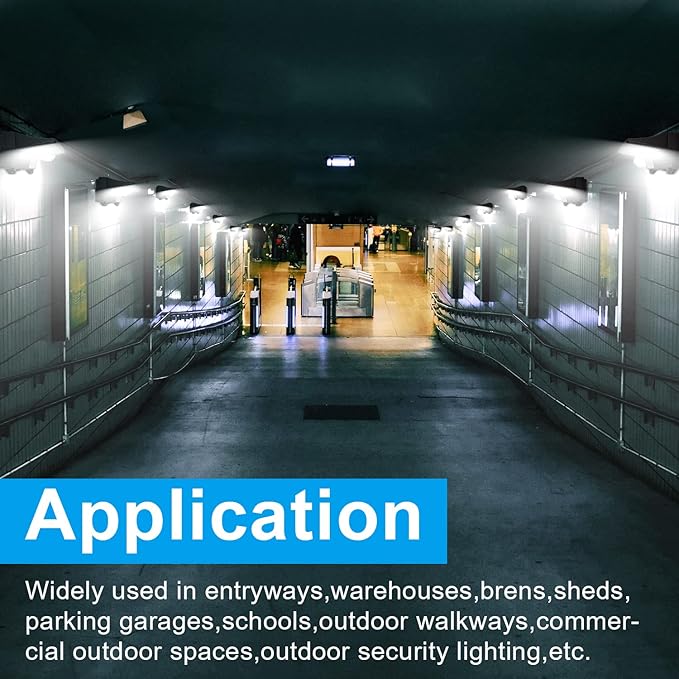 OSTEK 120W/100W/80W/60W Power Selectable LED Wall Pack Light with Photocell Full Cut-Off 16000LM 5000k, Outdoor Area Full Cutoff Wall Pack led Fixture IP65, UL, DLC