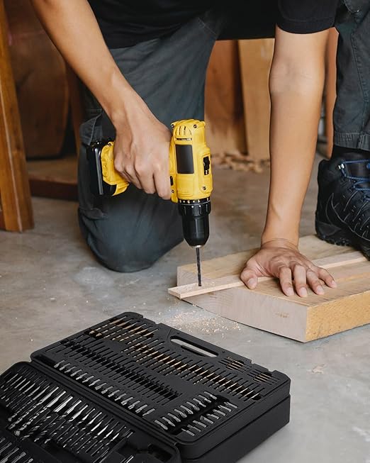 KingTool 400 Pcs Drill Bit Set - Drill Bits Screwdriver Bit Set Case with Drawer, Bit Set Designed for Various Drilling & Screw Driving Tasks for Metal, Wood, Masonry, Perfect for DIY Projects