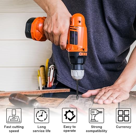 10Pcs Tile Drill Bit 6mm Alloy Drill Bits Full-Grinding Glass Marble Set Electric Screwdriver Bits Metal Hole Saw Drilling Tool for Tile Glass Mirror(10pcs)