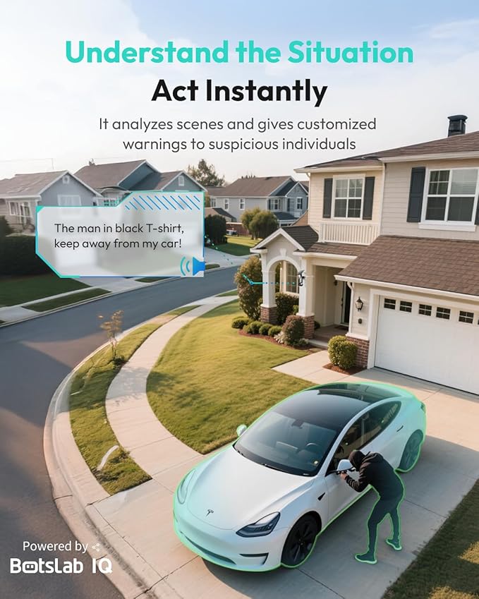 Security Cameras Wireless Outdoor, 2 Cam-Kit, 4K Color Night Vision, Solar Cameras for Home Security with 360° PT, No Monthly Fee, 32G Local Storage HomeBase, Auto Tracking, Easy Installation