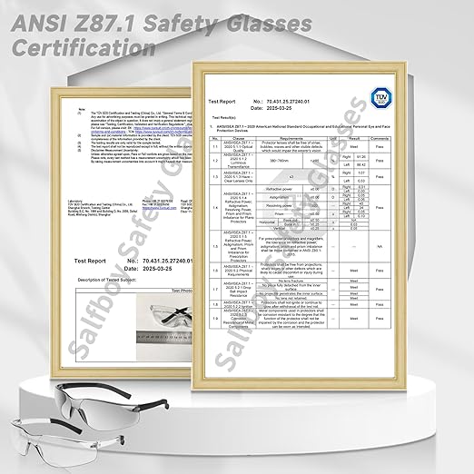 50 Pack Safety Glasses ANSI Z87.1 Scratch Resistant Eyewear for Women Man Lab Goggles Eye Protection