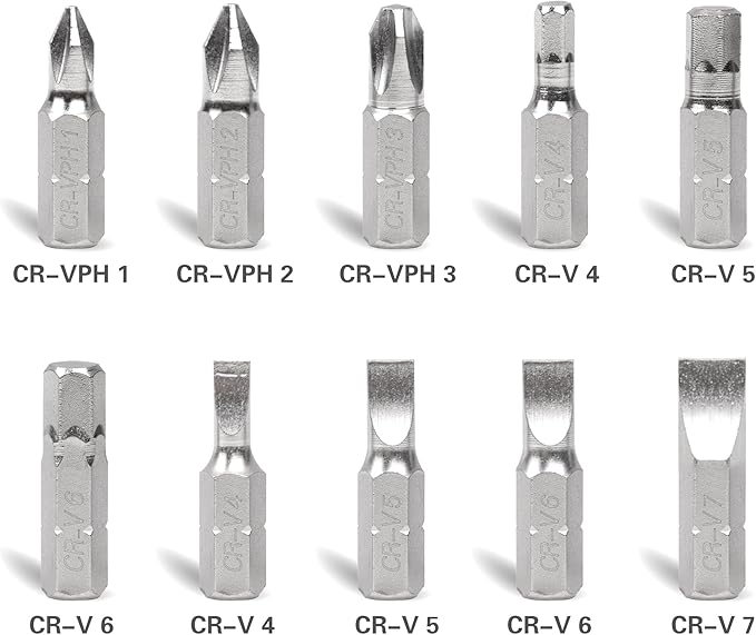 Torque Screwdriver Set 10-70 in-lb - Adjustable High Precision Torque Screwdriver & Driver Bits Kit for Car Repair, Bike Tools, Scope Mounting & DIY Projects - 11Pcs Inch Pound Torque Screwdriver
