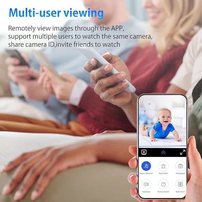 Hidden Camera,1080P WiFi Spy Camera - with Night Vision & Motion Detection, Wireless Indoor Security Camera for Pet/Baby/Nanny, App Live Feed, Smallest Smart for Home Monitoring