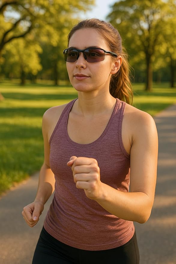 Birdz Eyewear Skyline ANSI Z87.1+ Safety Transition Sunglasses Anti-Fog, UV, Black