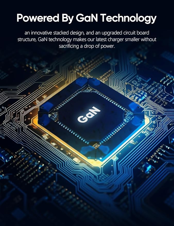 65W USB C Charger Block, ARZOPA GaN Fast Charger USB C Wall Charger PPS 3-Port Foldable Plug for MacBook Pro/Air, iPad Pro, iPhone 15/Pro, Galaxy S24 Ultra, Dell XPS 13, Pixel, Monitor