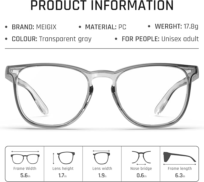 Stylish Safety Glasses, Clear Anti-Fog Anti-Scratch Protective Glasses For Men And Women