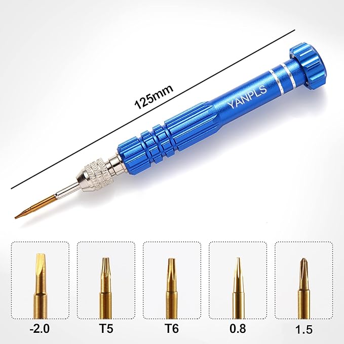 Small Screwdriver Watch Glasses Mini Set, Micro Precision Tiny Screwdriver Set Small Screwdriver Set for Electronics Eyeglass (blue)
