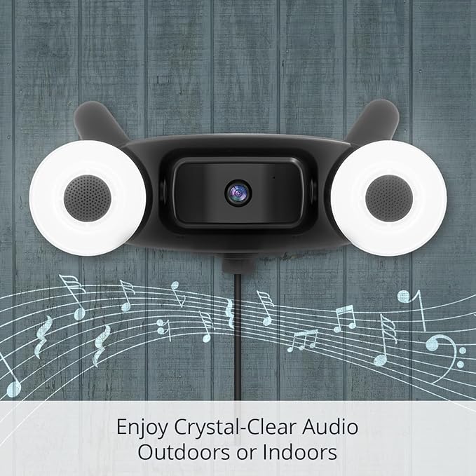 I Smart Home Security Light Bar with Wi-Fi Amplifier (Up to 100ft Booster), Built-in Camera with Night Vision, Microphone, Sound Speaker, Adjustable Timer, IP65 Weather Resistant – LED Lighting