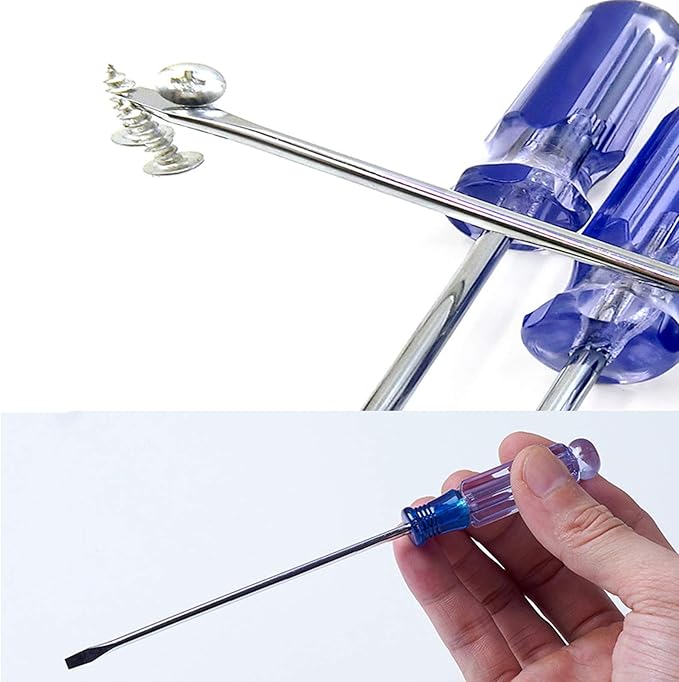 Buspoll small screwdriver tool flat head and Phillips ((PH0/PH00) used to repair toys, musical instruments, microphones loose screws