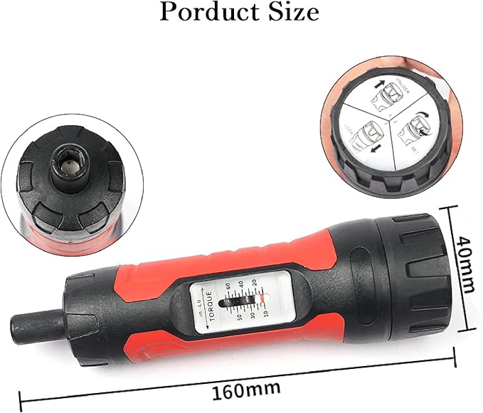 Torque Screwdriver, 10-65 Inch Pounds Torque Screwdriver Set for Maintenance, Tools, Bike Repair and Scope Mounting
