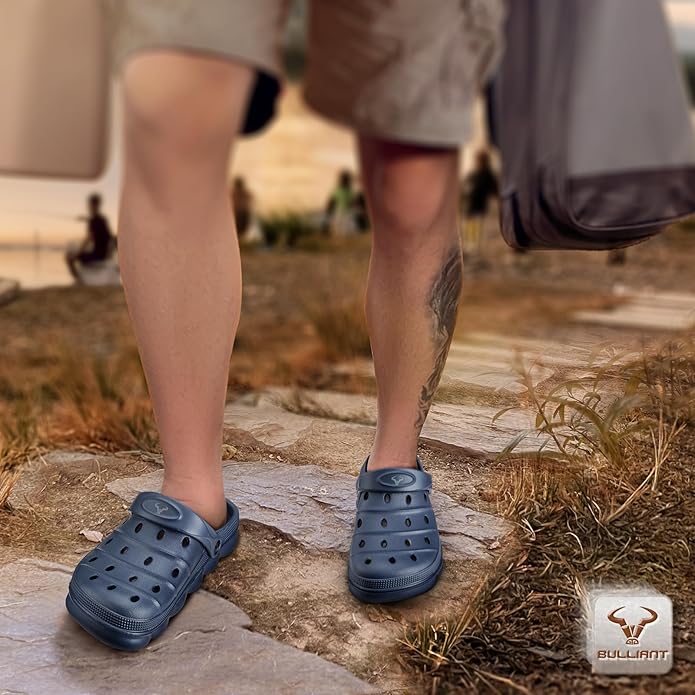 BULLIANT Men Clogs,Comfortable Mules Sandals for Men Women Cushioned Footbed Arch Support-EVA Ligthweight
