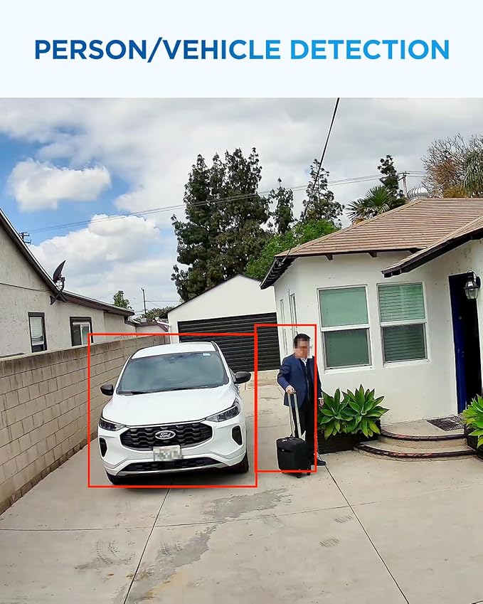 4COVR 64 Channel Security Camera System PoE 4K, AI Human/Vehicle Detection, UtraHD 8MP NVR 16TB HDD, 48Pcs 8MP Commercial Bullet IP Camera IP67 Night Vision, 24/7 Business Surveillance, LY37EX8M6448