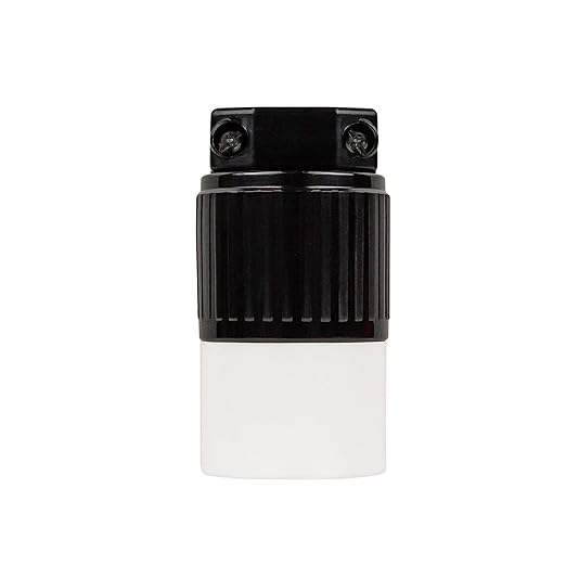 ENERLITES NEMA L6-30R Locking Connector for Generator, Twist Lock Female Plug, 30 Amp, 250 Volt, 2 Pole, 3 Wire Grounding, Industrial Grade, UL Listed, 66462-BK, Black, 2 Pack