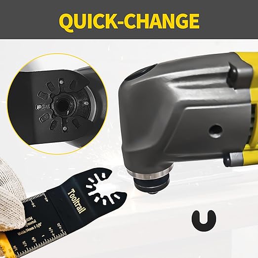 56PCS Oscillating Tool Blades,Universal Multi Tool Blades for Wood,Plastic and Metal,Oscillating Saw Blades Fit Dewalt Ryobi Milwaukee Rockwell Fein (56)