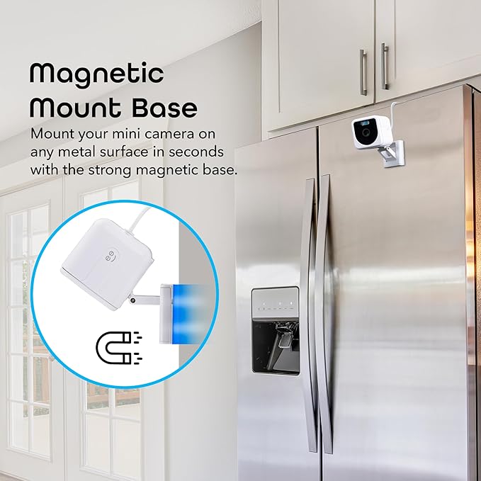 Geeni Mini 1080P Indoor/Outdoor Security Camera 2-Pack, Smart WiFi Cameras with Motion & Sound Detection, Night Vision, 2-Way Audio, Cloud & MicroSD Card Storage, Compatible with Alexa & Google