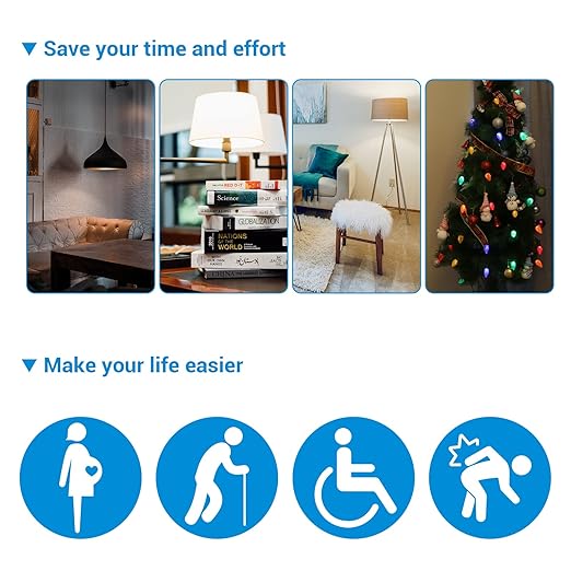 DEWENWILS Indoor Remote Control Outlet, Wireless Remote Light Switch, No Interference Remote Outlet Switch, No Wiring, 15A/1875W, 100ft RF Range, Compact Design, Programmable