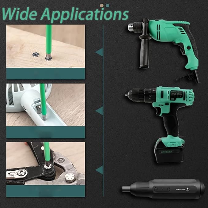 Strong Magnetic Durability Screwdriver Drill Bit Set, Magnetic Screwdriver Bit Set, Electric Precision Screwdriver Set, 25 50 65 70 90 150mm, Multipack Household Tool (6 pcs/1 set)