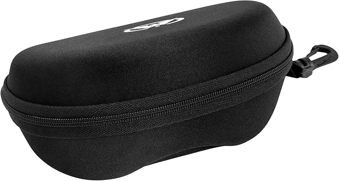 Global Vision Jam 1 Black Cycling Glasses w/Clear Lenses, Wireless Bluetooth Safety Glasses ANSI Z87.1 Certified – Shatterproof UV400 Protection, Hands-Free Calls & Music, Includes Hard Case