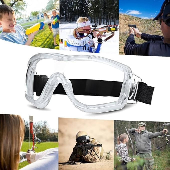 Kids Safety Goggles, Toddler Safety Glasses With UV Anti-Fog,Clear Lens Glasses Cleaning Cloth Included