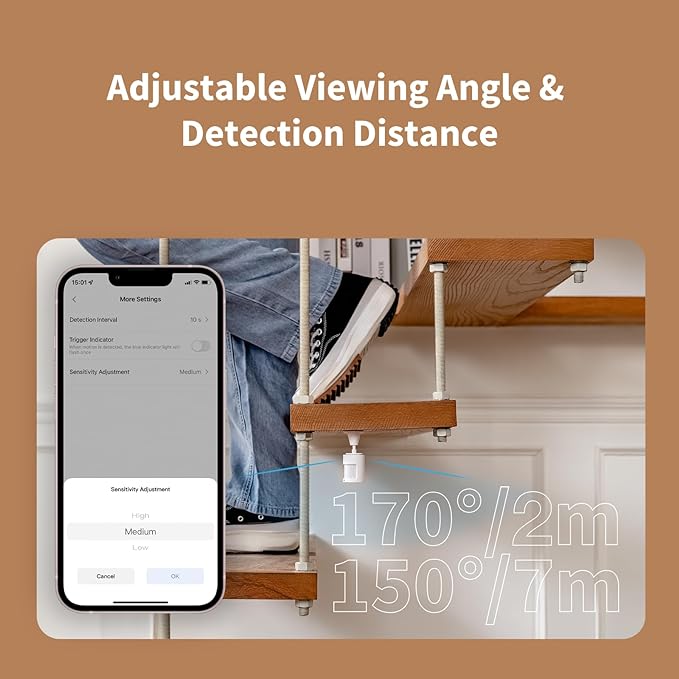 Aqara Zigbee Motion Sensor P1, Smart Motion Detector, Requires AQARA HUB, 5-Year Battery Life, Configurable Detection Timeout, for Alert System and Automations, Compatible with HomeKit, Alexa, IFTTT