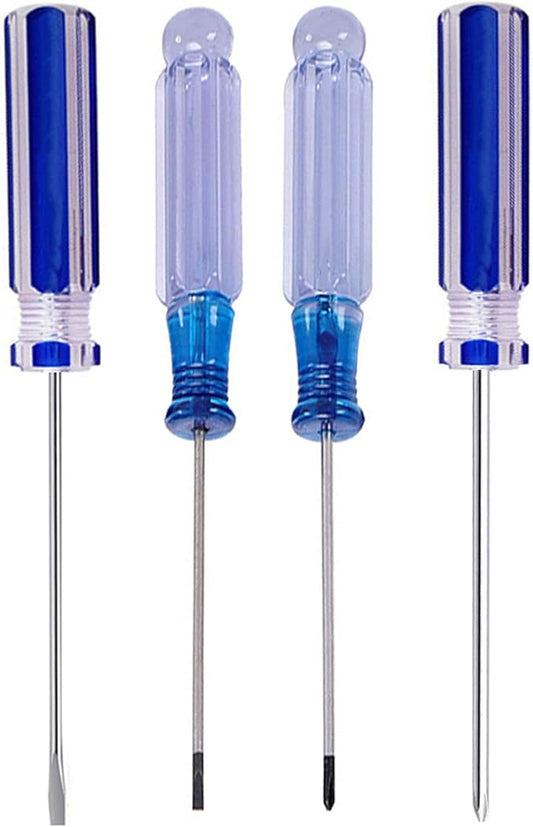 Buspoll small screwdriver tool flat head and Phillips ((PH0/PH00) used to repair toys, musical instruments, microphones loose screws