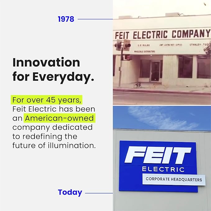 Feit Electric A19 LED Light Bulb, 60W Equivalent, Non Dimmable, 800 Lumens, E26 Medium Base, 3000k Bright White, CRI 90, 10 Year Lifetime, UL Listed, Damp Rated, 10 Pack, OM60/930CA10K/10