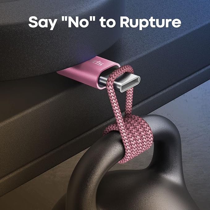 etguuds USB to USB C Cable 1ft, 2-Pack USB A to Type C Charger Cord Fast Charging for Samsung Galaxy A15 A25 A35 A55 A54, S24 S23 S22 S21 S20 S10 S10E, Note 20 10, Moto G, for iPhone 16 15, Pink