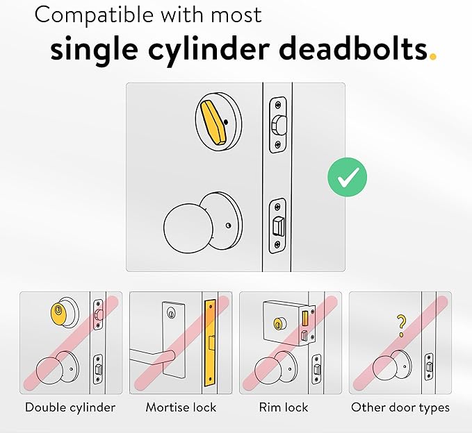 Nuki Smart Lock & Keypad 2, Keyless Door System with Auto-Lock, Fingerprint and Code Access, App Control, Easy Setup, Compatible with Alexa, Google, for Secure and Easy Home Entry
